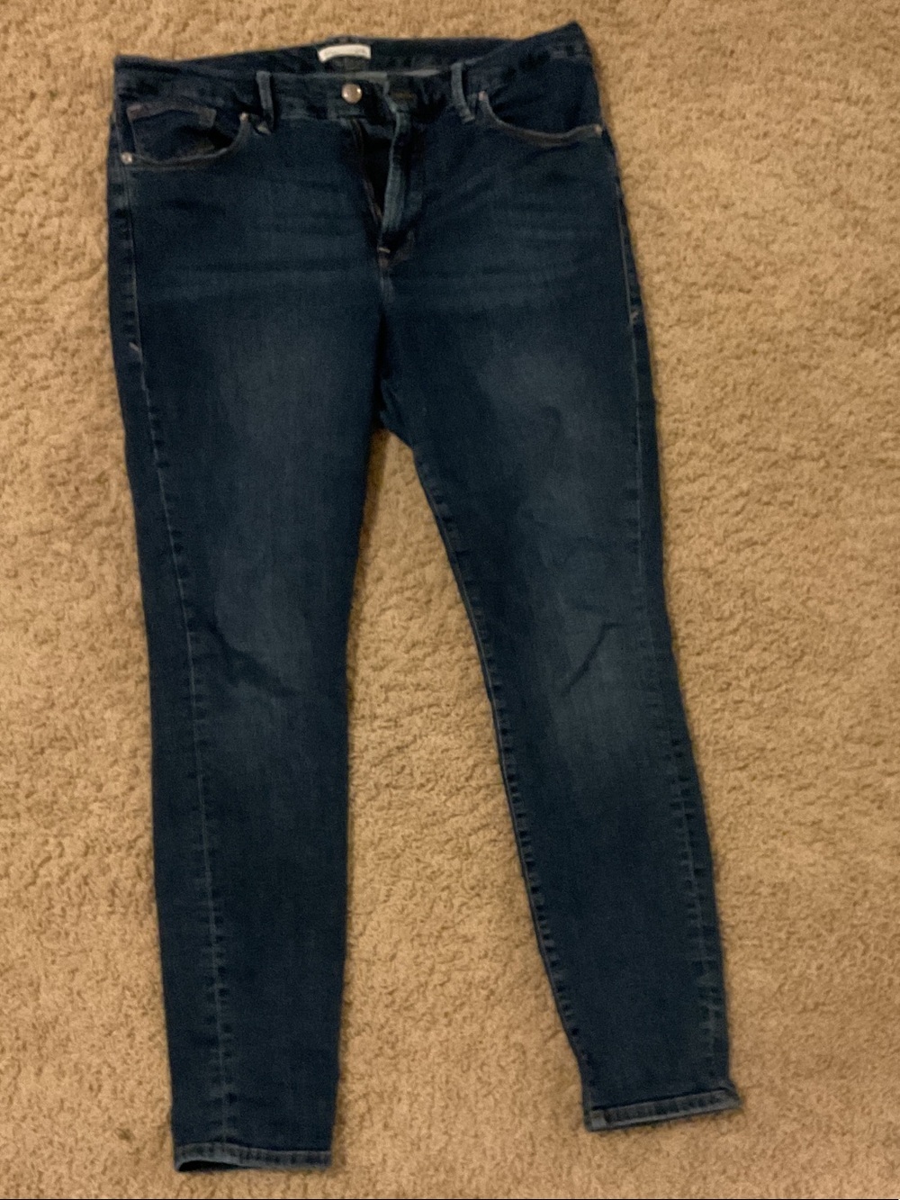 Good American Dark Indigo Skinny Jeans